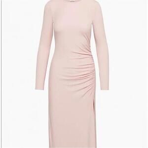 Aritzia Wilfred Amelia Midi Dress - Pink